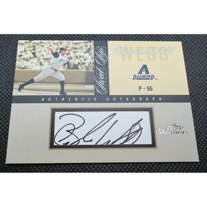Brandon Webb 2004 Fleer Showcase Sweet Sigs Autograph Card 675/1000 Diamondbacks